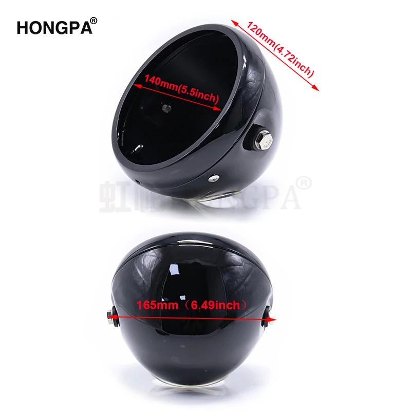 Универсальный 5 75 &quotмотоцикл Маяк мотора скутер Винтаж головной свет лампы Чехлы