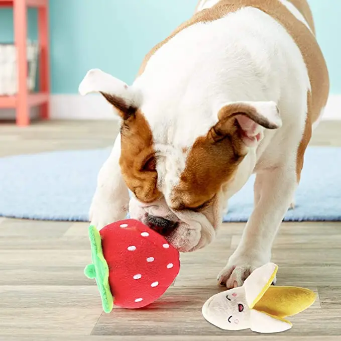 Щенок собака игрушки Плюшевые Скрипучий собаки для малых и средних собак кости