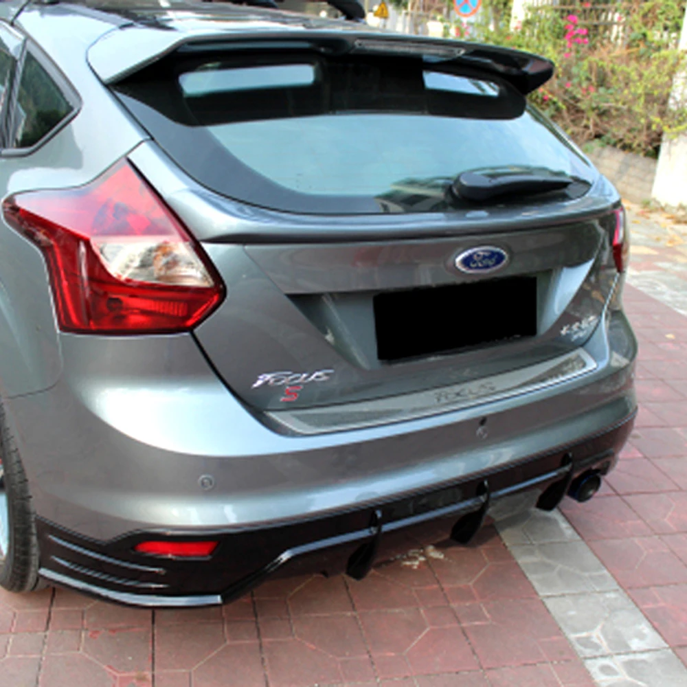 Для Ford Focus Хэтчбек задний сапог до середины икры спойлер крыло 2012-2014 PU праймер