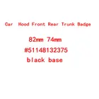 Эмблема багажника E46 E30 E39 E34 E60 E36 E38 M3 M5 M6, черная основа, 82 мм 74 мм, 10 шт.