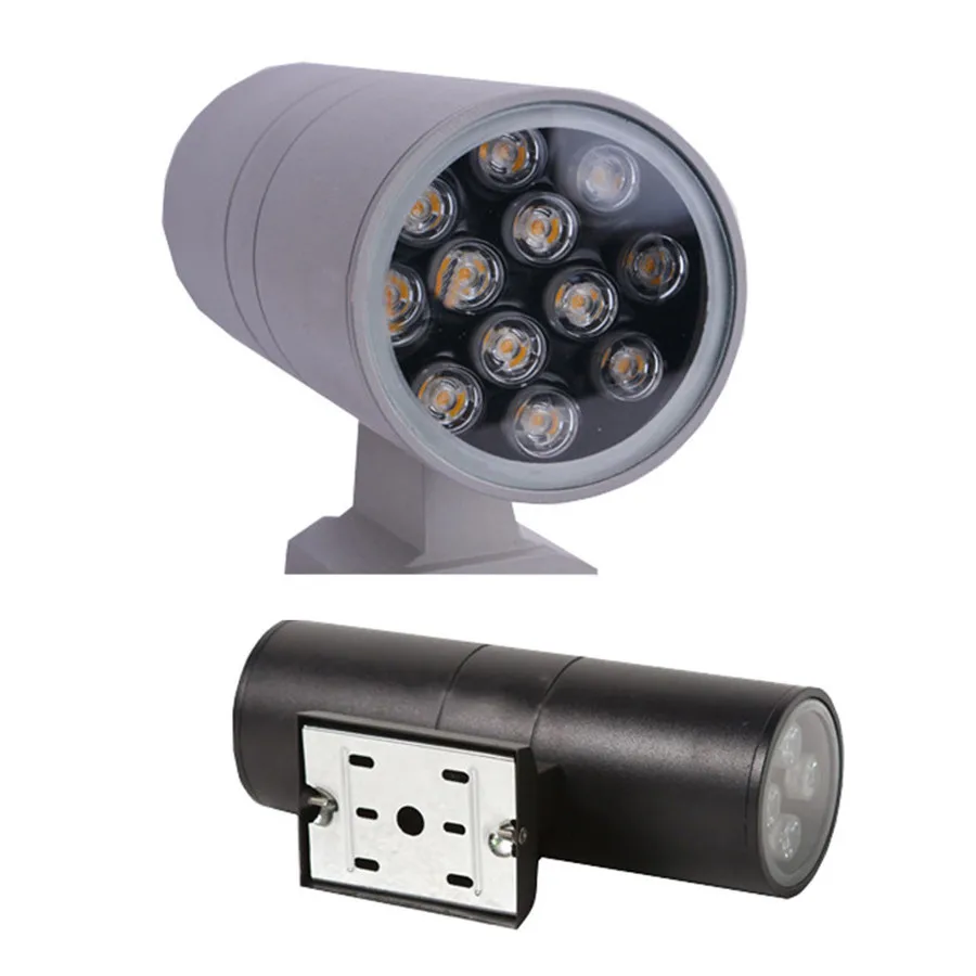 

10/12/18/24W Dual Head Up and Down Outdoor Garden LED Proch Light Waterproof Villa Patio Sconce Balcony Exterior Wall Lamp
