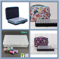 60 bottles diamond painting box tool container storage box carry case holder hand bag zipper design shockproof durable