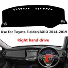 Правый руль Taijs, крышка приборной панели автомобиля, коврик приборной панели для Toyota Fielder  AXIO 2014, 2015, 2016, 2017, 2018, 2019, высокое полиэфирное волокно