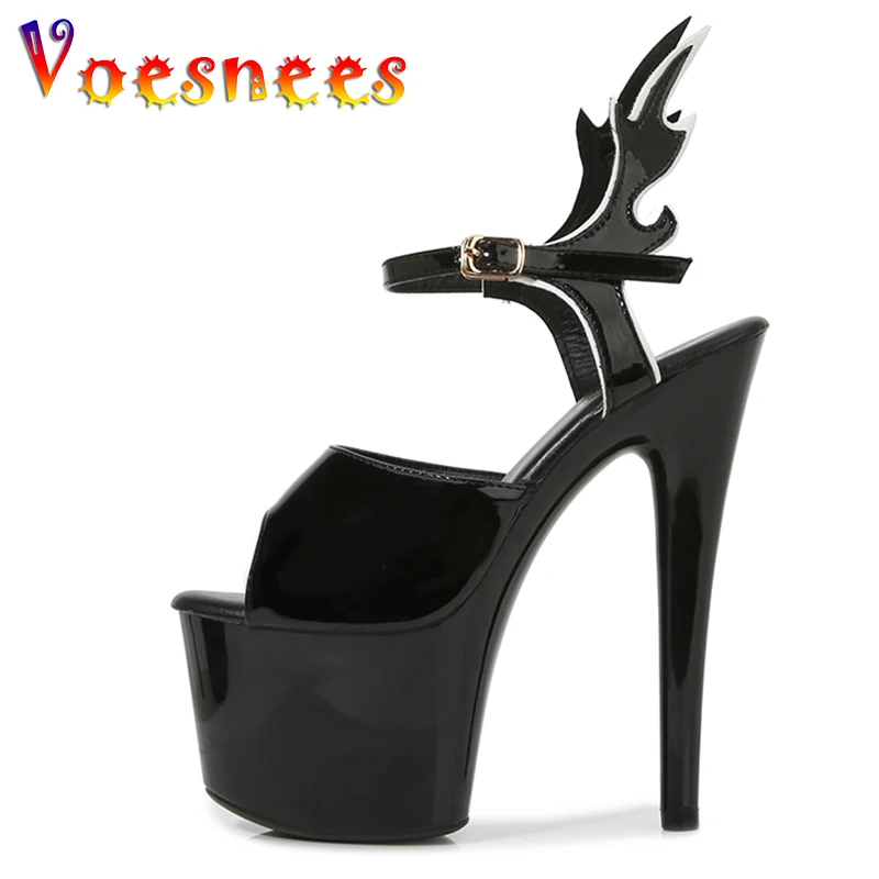 

New 2022 Platform Women Sandals Summer Fashion Brand Thin High Heels Gladiator Sandal Shoes Sexy Striper Party Dress Pump Shoes