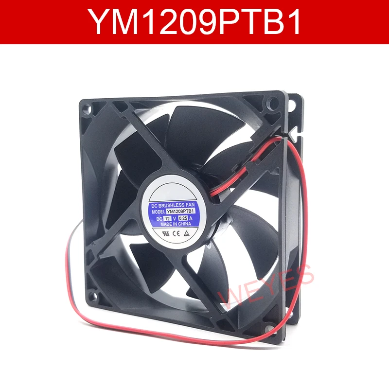 Подлинная Новинка для YM1209PTB1 постоянный ток 12 в 0 25 а 92x92x25 мм 2 проводной Вентилятор