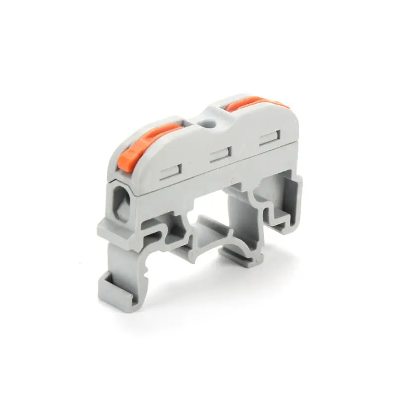 

10pcs PCT-211 Din Rail Wire Connector Compact Wiring Connector Quick Connecting