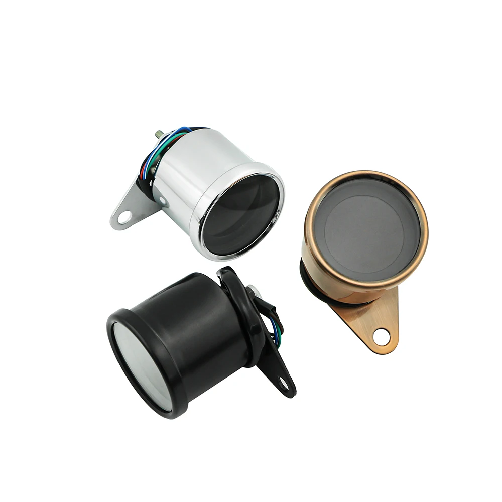 Мотоцикл спидометр Ретро ЖК одометр Кафе Racer Тахометр индикатор скутер вездеход