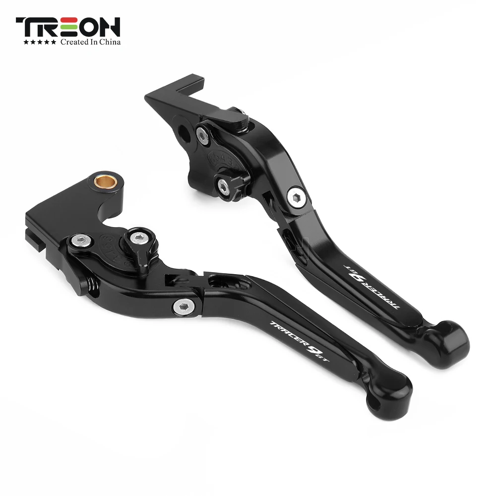 

Для мотоциклов Yamaha Tracer 9 GT 2021 2022 CNC Алюминиевые Регулируемые рычаги тормоза сцепления складной руль