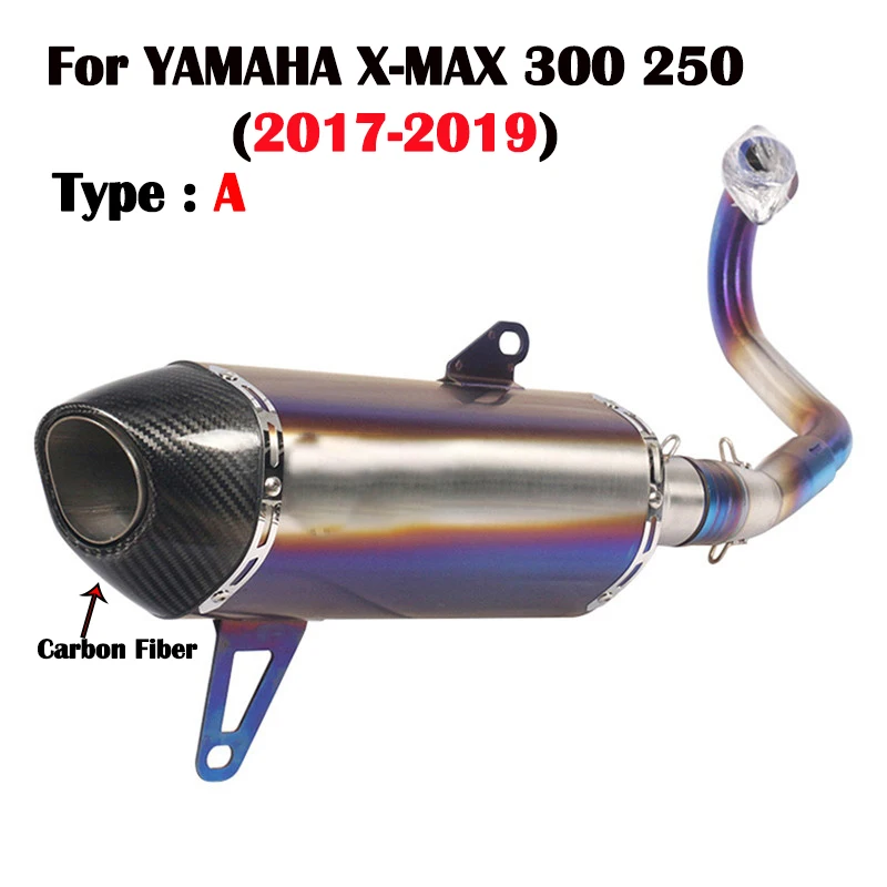 Мотоциклетная выхлопная полная система Модифицированная углеродное волокно Escape