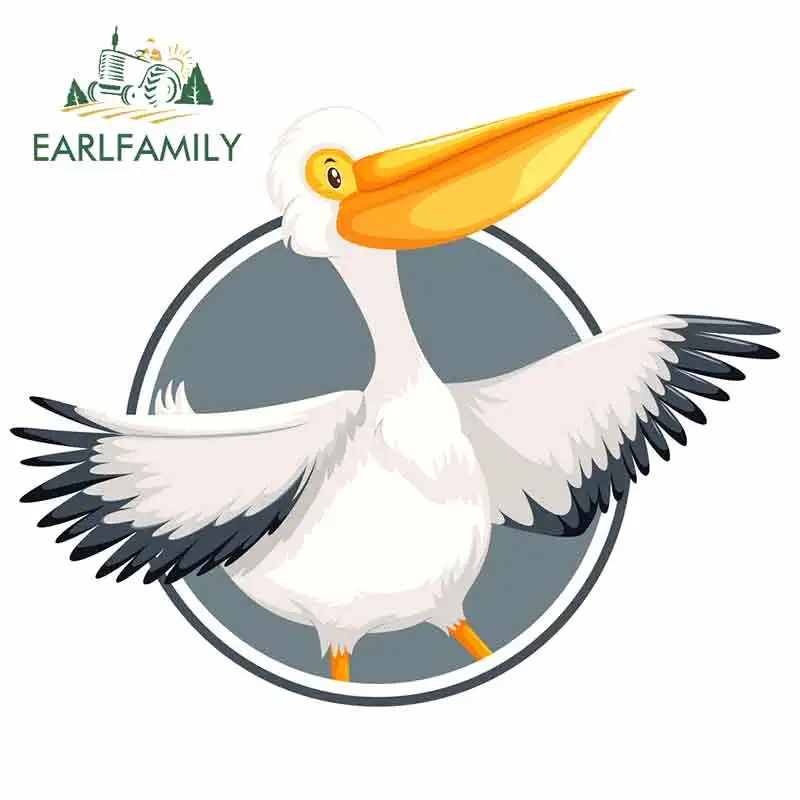 EARLFAMILY 13 см x 10 2 для Пеликан на круге автомобиля стикер s и наклейки Виниловая