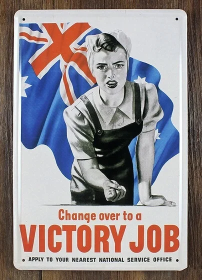 

Плакат на победу 20X30, рабочий, жестяной настенный плакат в металлической рамке, художественное ремесло, бар, паб, Декор, табличка