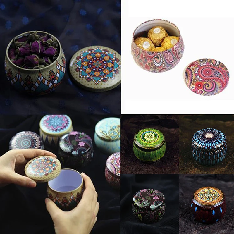 1 шт. оловянные банки для свечей набор самостоятельного изготовления чехол