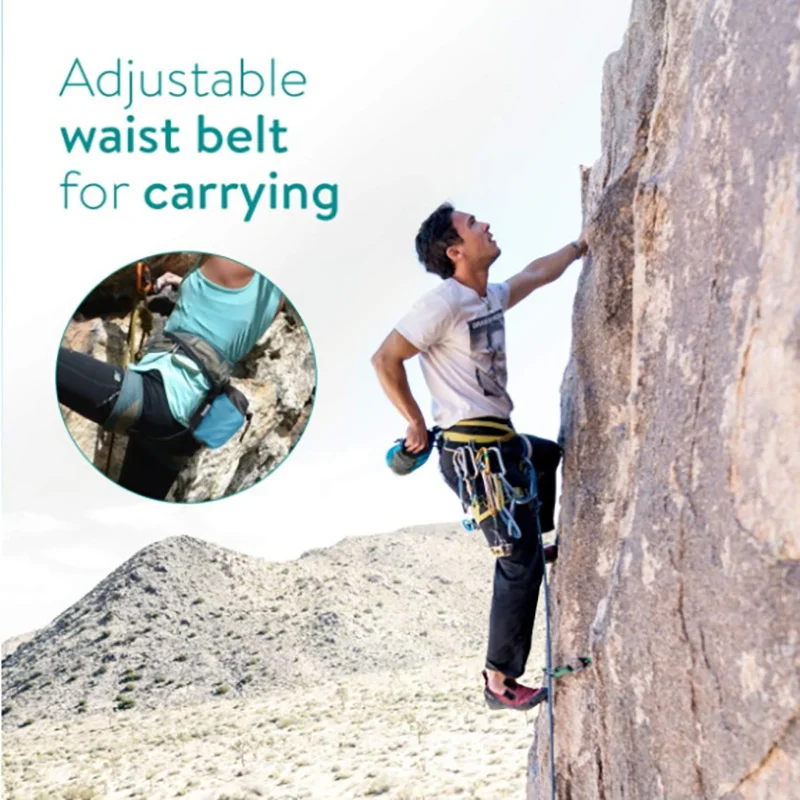 

Climbing Chalk Bag Caving Powder Storage Pouch With Waist Belt Rock Climbing Bouldering Gymnastics Weightlifting