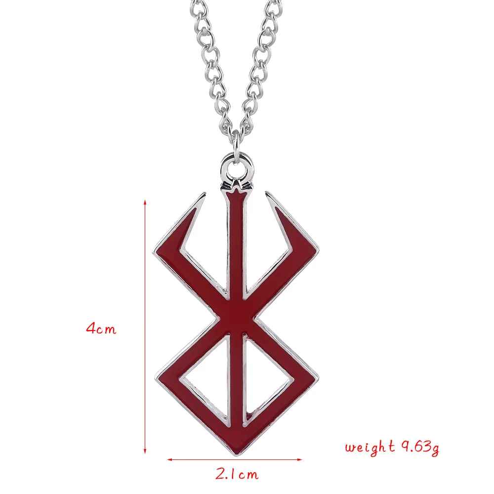 Berserk Брендовое колье с подвеской в виде жертвоприношений черное воланом