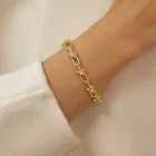 Модные U-образные цепочки, золотыесеребряные браслеты для женщин и девушек, летний подарок на день рождения, женские браслеты, серебряные ювелирные изделия 925