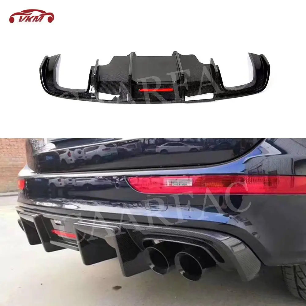 

Carbon Fiber/FRP Unpainted Black Material Car Accessorise Rear Bumper Lip Diffuser For Audi Q5 2012-2018