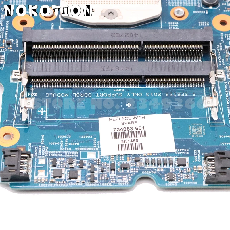 NOKOTION 734084-001 734084-501 734083-001 734083-501 для HP Probook 440 450 470 материнская плата ноутбука 48 4yw03. 011