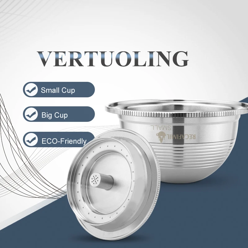 VIP ссылка 70 мл для кофемашины Nespresso Vertuo Vertuoline плюс GCA1 Delonghi ENV135 Нержавеющая сталь