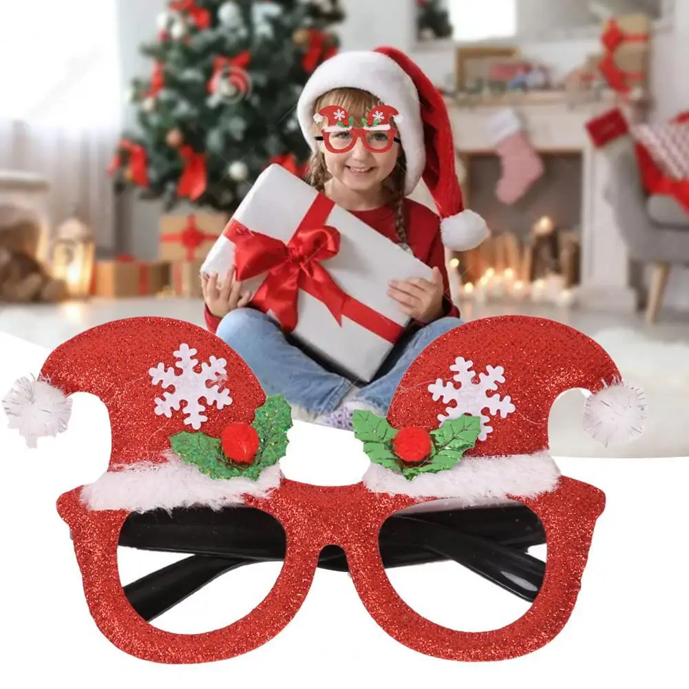 

Fashion Xmas Glasses Universal Comfortable to Wear Various Styles Antlers Decoration Christmas Eyeglasses for Masquerade