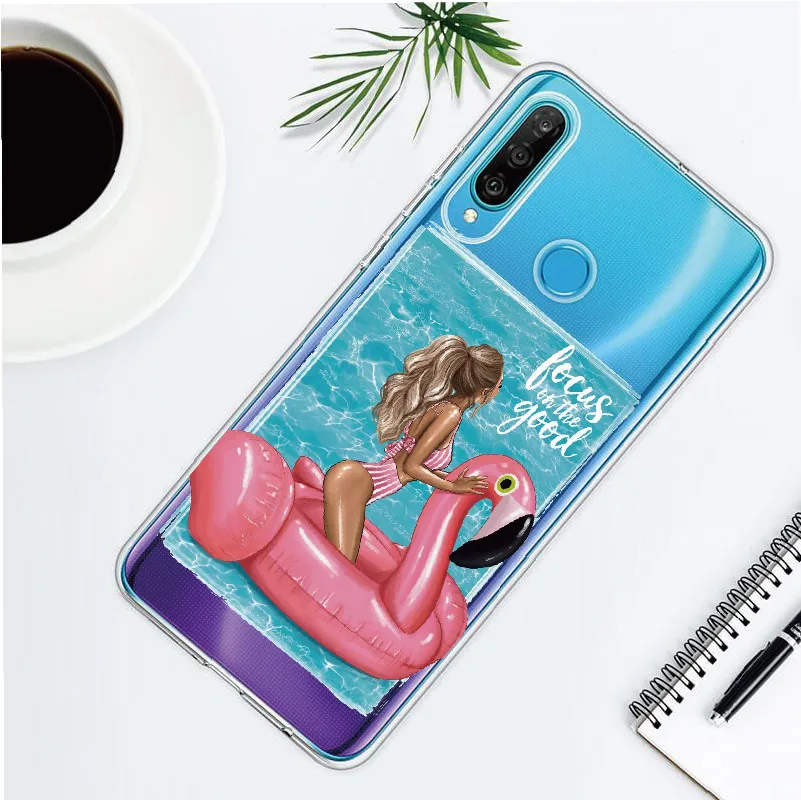 Модный Стильный чехол Queen для девушек Huawei Honor Mate 10 20 Nova P20 P30 P Smart мягкий прозрачный