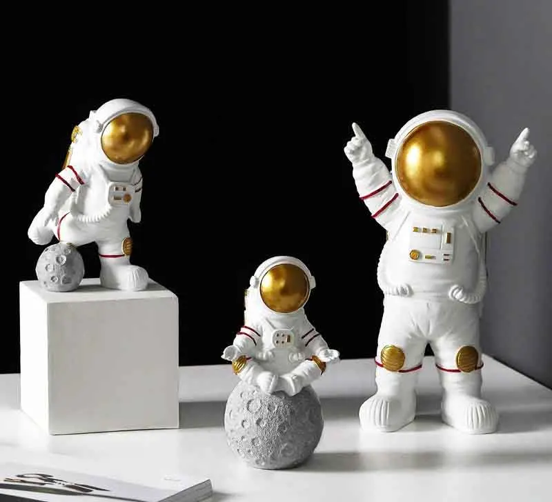 

Креативные маленькие украшения из смолы для астронавта, настольный астронавт, гостиная, детская комната, домашний интерьер, детские подарк...