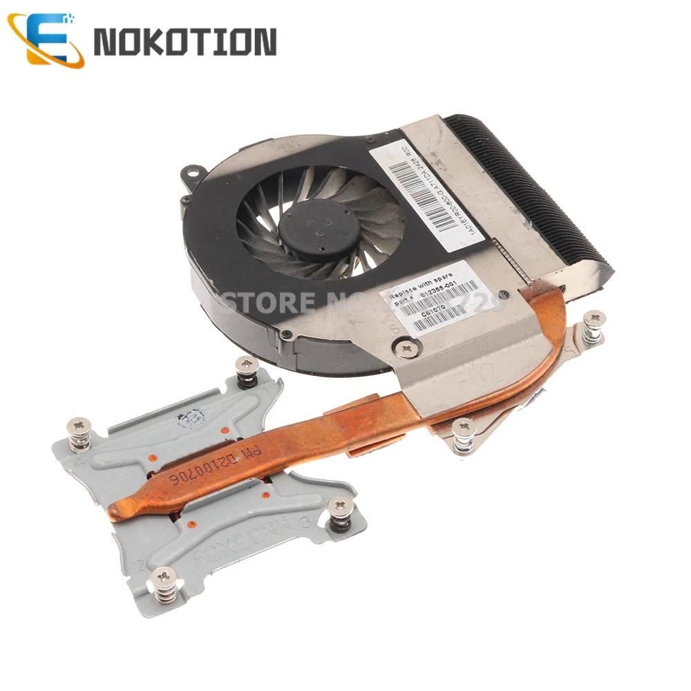 

NOKOTION 612355-001 612354-001 Radiator For HP Pavilion G72 CQ62 G62 G62-B35SG Heatsink fan Cooling system