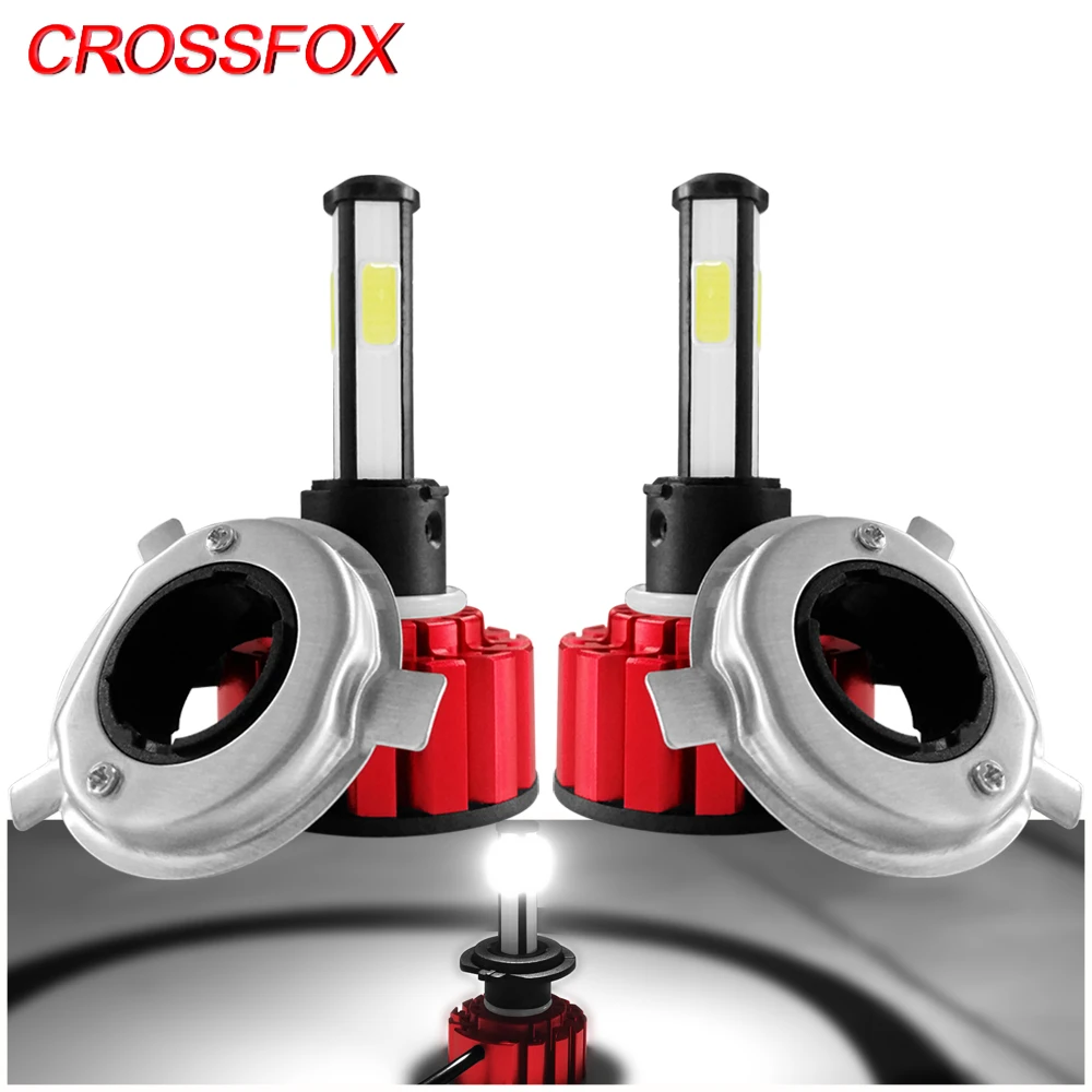 

CROSSFOX Car LED H4 H7 H8 H9 H11 LED 9005 9006 HB3 HB4 9003 HB2 12V 6000K Headlight Bulbs Auto Lamp 8000LM 360 Degree High Low