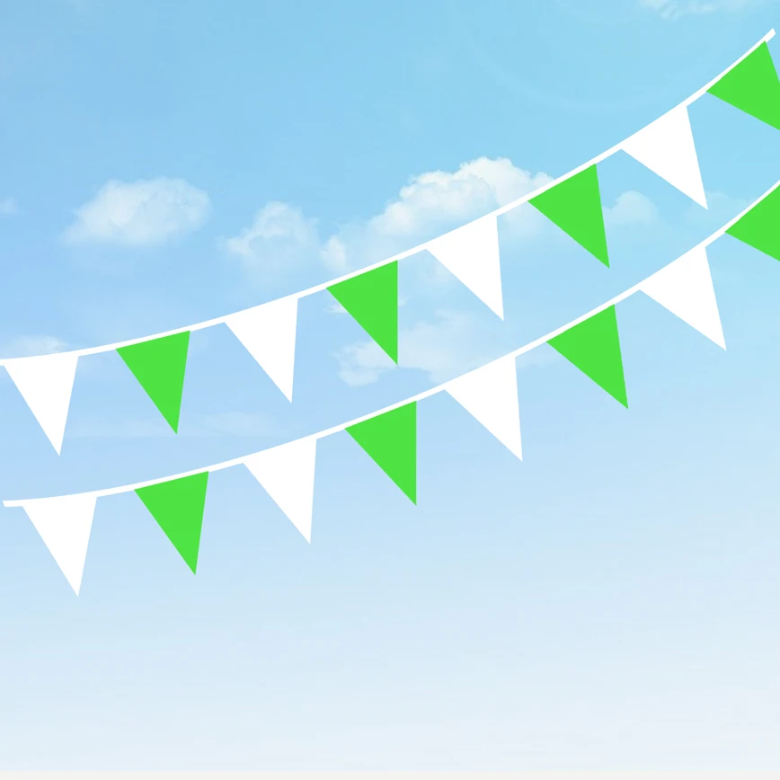 Solid Red Blue Pennant Banners Flags String Bunting Party Decorations for Grand Opening Kids Birthday Events Celebration | Дом и сад