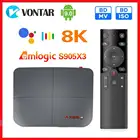 ТВ-приставка Vontar, Android 9.0, Amlogic S905X3, с поддержкой Dolby BD MV BD ISO, 4G, 128G, двойной Wi-Fi, 8K, медиаплеер на Youtube
