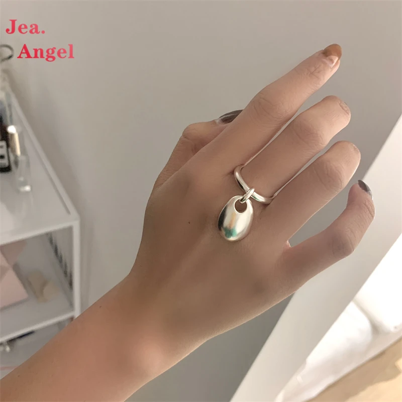 

Модные открытые кольца Jea.Angel INS из серебра 925 пробы для женщин, блестящий кулон геометрической формы