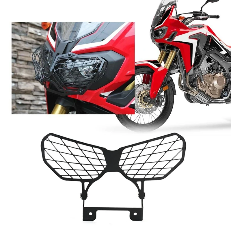 

Motorcycle Headlight Cover Headlight Grille Guard Protector for Honda CRF1000L CRF 1000L Africa Twin 2016-2018