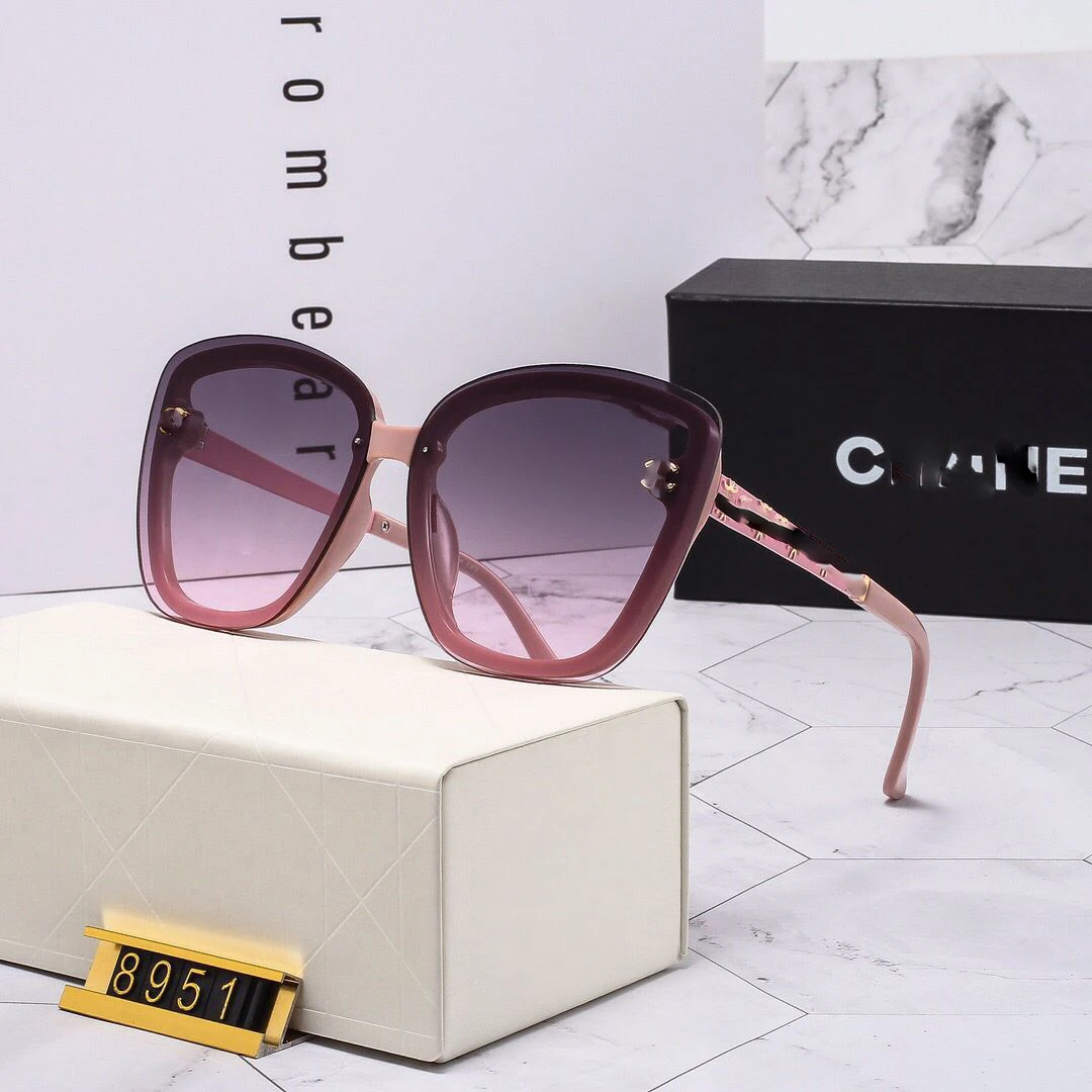 

8951 Luxury big brand luxury sunglasses men's and women's glasses sunglasses shading driver with box big frame