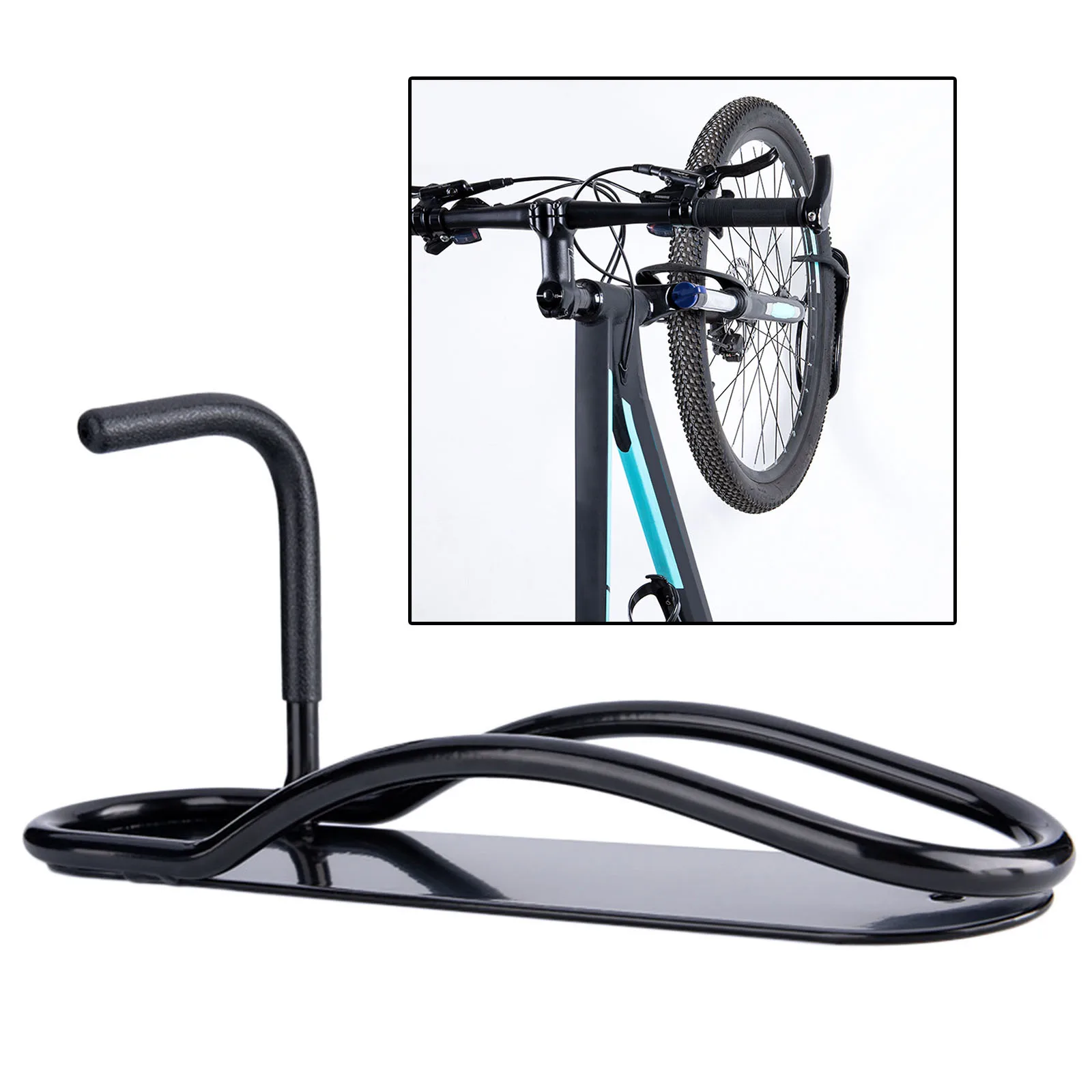 

MTB Bike Wall Hanger Vertical Indoor Shed Cycling Rack Steel Holder