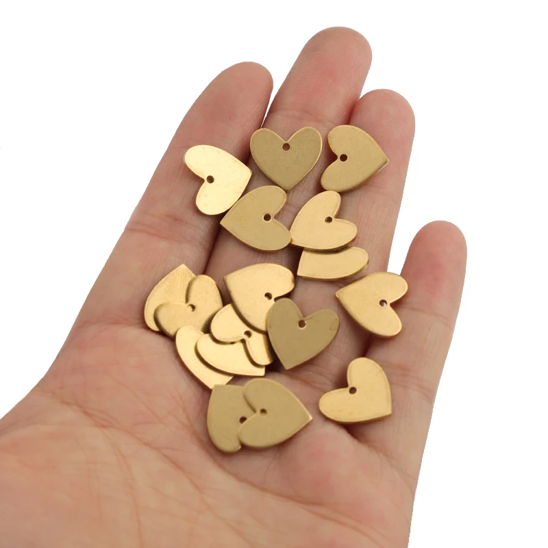 

20pcs/set French Hollow Heart Pendants For Handmade Necklace Earrings Making Fashion Metal Hearts Charms Fitting DIY Jewelry
