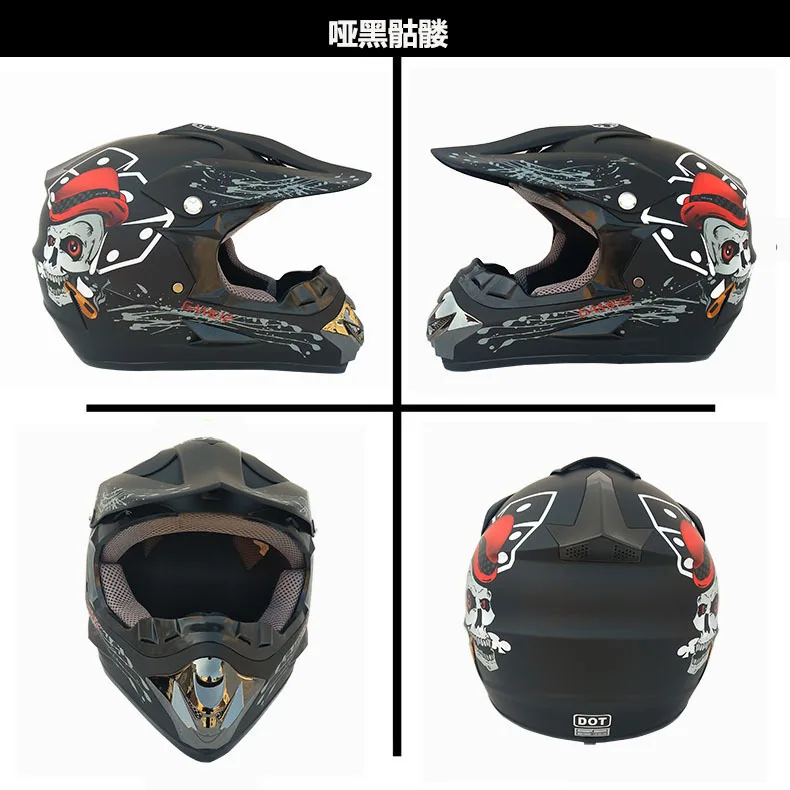 Motorcycle Helmet Off Road Motocross Casco Motorbike Racing Enduro Casque Dirt Bike Downhill Men Women Capacete De Moto Skull | Автомобили