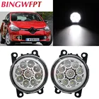 Противотуманные фары H11, 2 шт.лот, для Renault Clio IV 2012-2016, для Megane 23, Fluence, Kangoo, светодиодные, 12 В, противотуманные фары в сборе, галогенные лампы