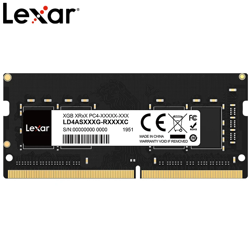 

Lexar RAM DDR4 4GB 8GB 16GB 32GB 2666Mhz 3200Mhz SODIMM Laptop Memory Notebook Computer for Everyday Users, Performance Upgrade