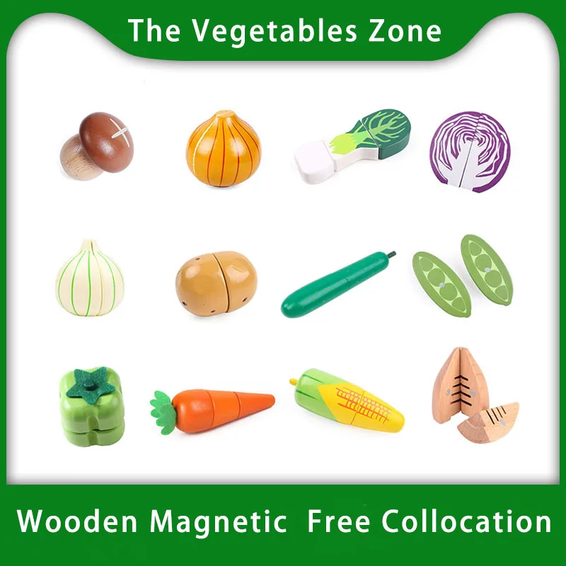 Игрушка Woo для детей игрушки резки овощей Имитация деревянной игрушка