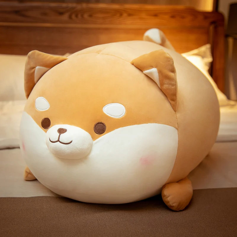 35-70cm Fluffy Shiba Inu Dog Plush Toys Soft Animals Corgi Doll Cute Stuffed Pillow Dolls Kawaii Gift for Girls | Игрушки и хобби