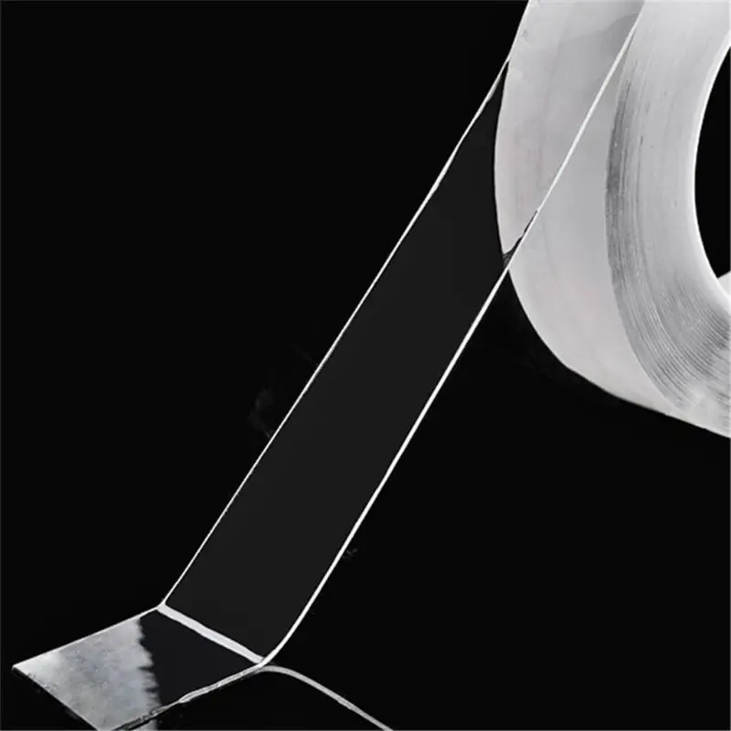 

1M Reusable Transparent Double-sided Tape Can Washed Acrylic Fixing Tape Nano tape No Trace Car Double-sided Tape Invisible Gel