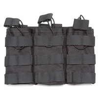 tactical molle triple magazine pouch airsoft paintball hunting open top mag bag holder military army accessories waist bag