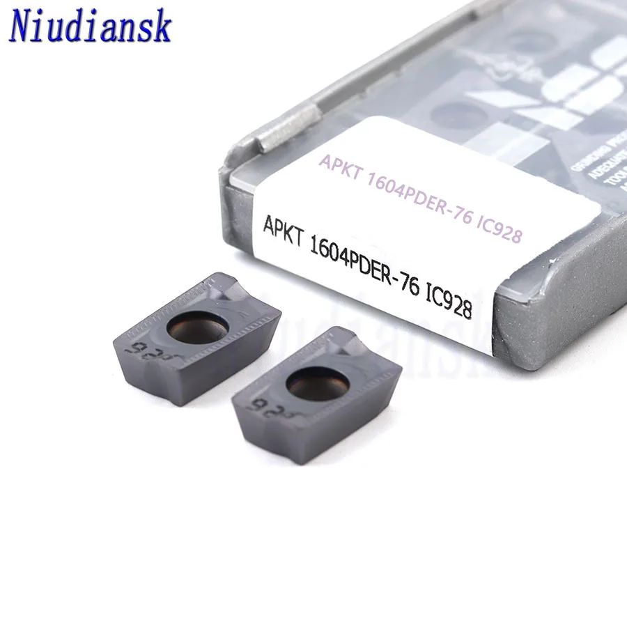 10 шт. APKT1604 PDER 76 IC928 токарные инструменты карбидная вставка токарный станок