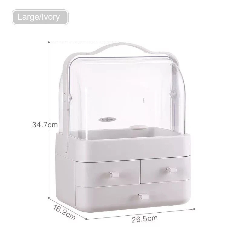 

Large Capacity Cosmetic Storage Box Organizer Desktop Makeup Drawer Organizer Jewelry Nail Polish Makeup Drawer Container