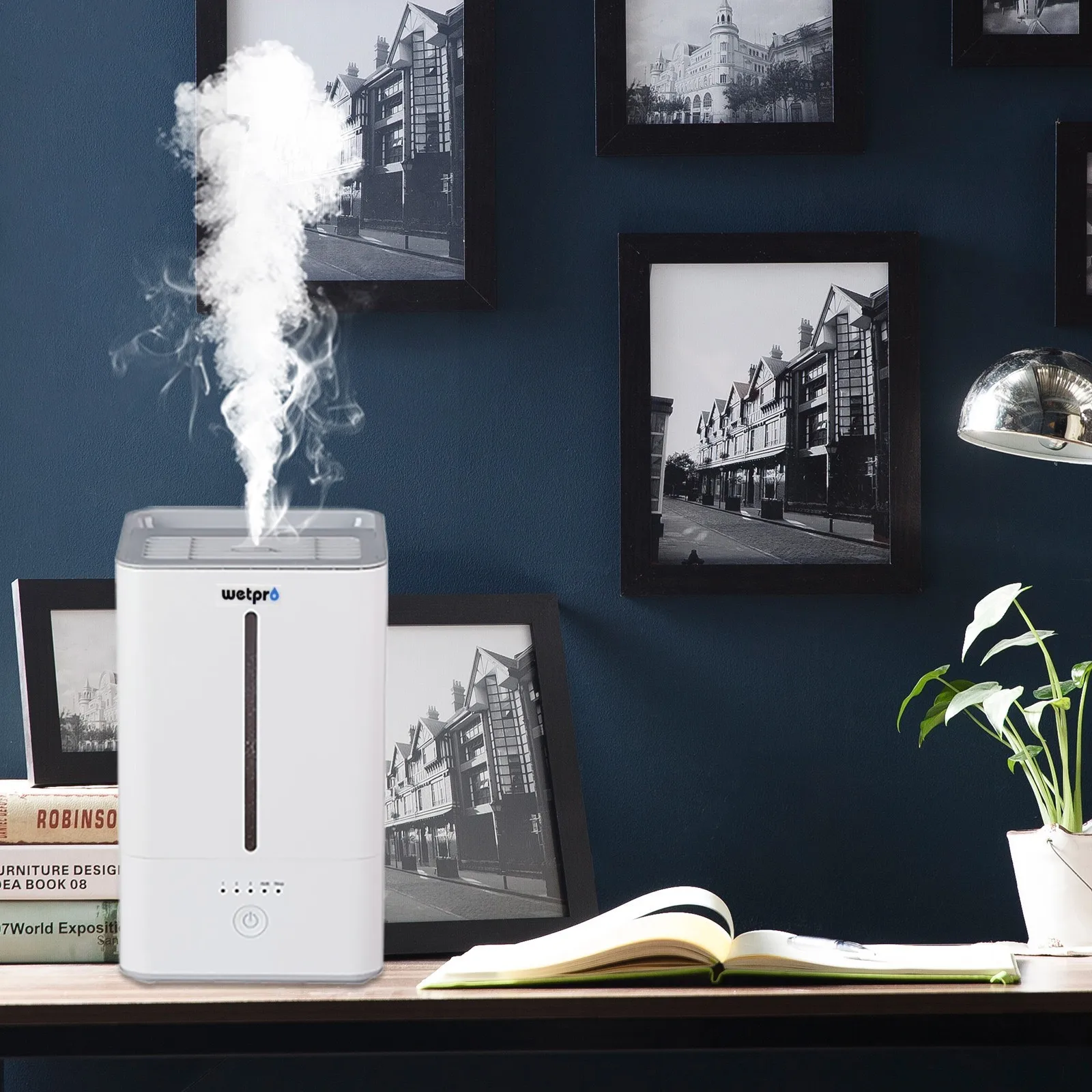 

Art Humidification Creative Color Led 26w Power 4l Large Water Tank Air Humidifier With Aromatherapy