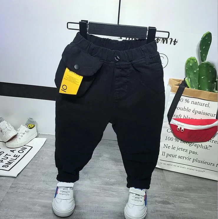 Брюки карго для мальчиков на весну и осень Детские повседневные спортивные штаны