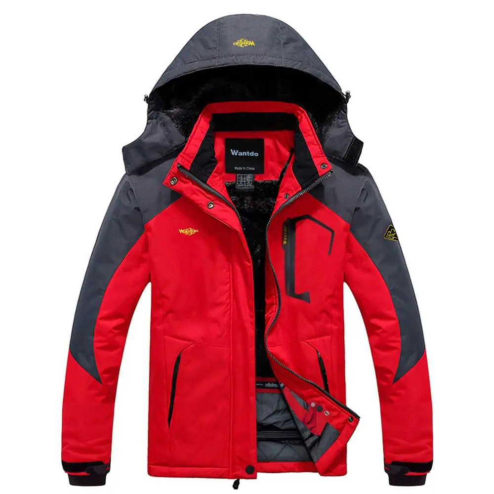 

Wantdo Women Warm Winter Coat Mountain Ski Jacket Waterproof Windbreaker with Detachable Hooded
