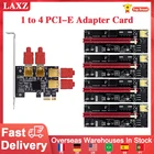4 шт. PCI-E 1x до 16x009S Райзер-карта PCI-E 1 до 4 слота USB 3,0 адаптер-карта PCI Express 009S PLUS множитель карты для майнинга BTC