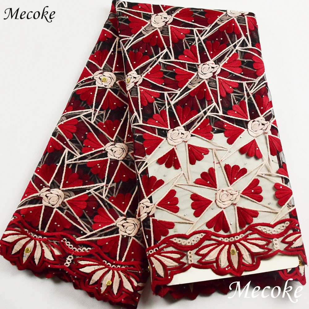 Кружевная ткань Mecoke французская сетчатая последняя модель 2021 года африканская