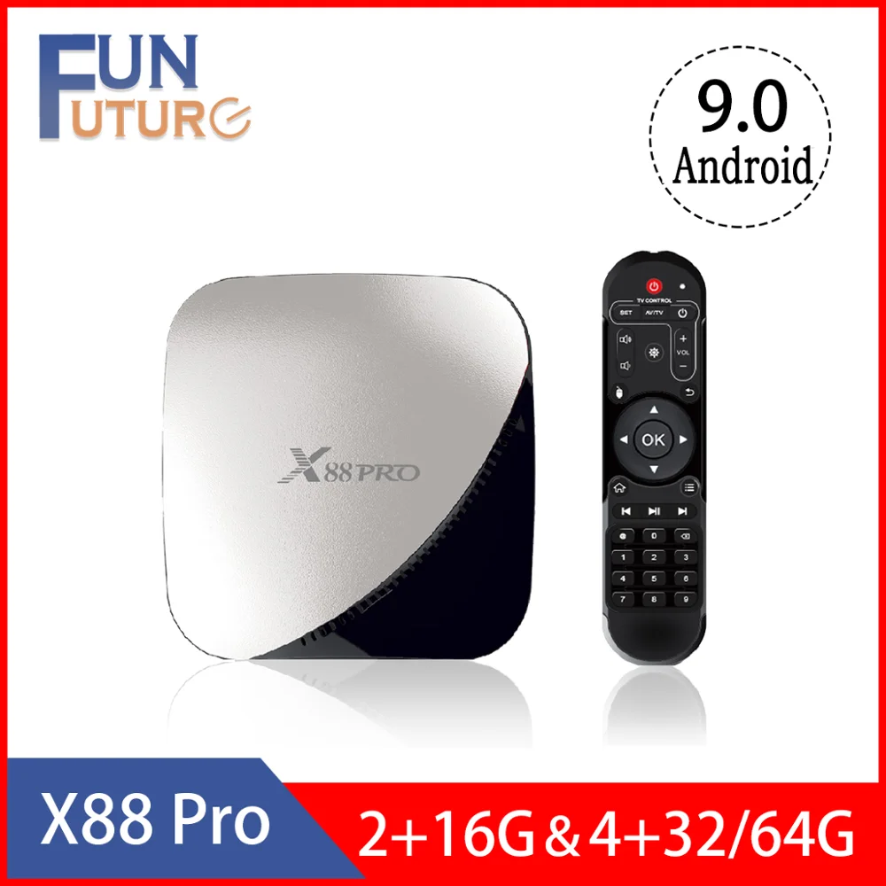 ТВ приставка x88pro на Android 9 0 4 + 64 ГБ ядра 2 дюйма Wi Fi|ТВ-приставки и медиаплееры| |