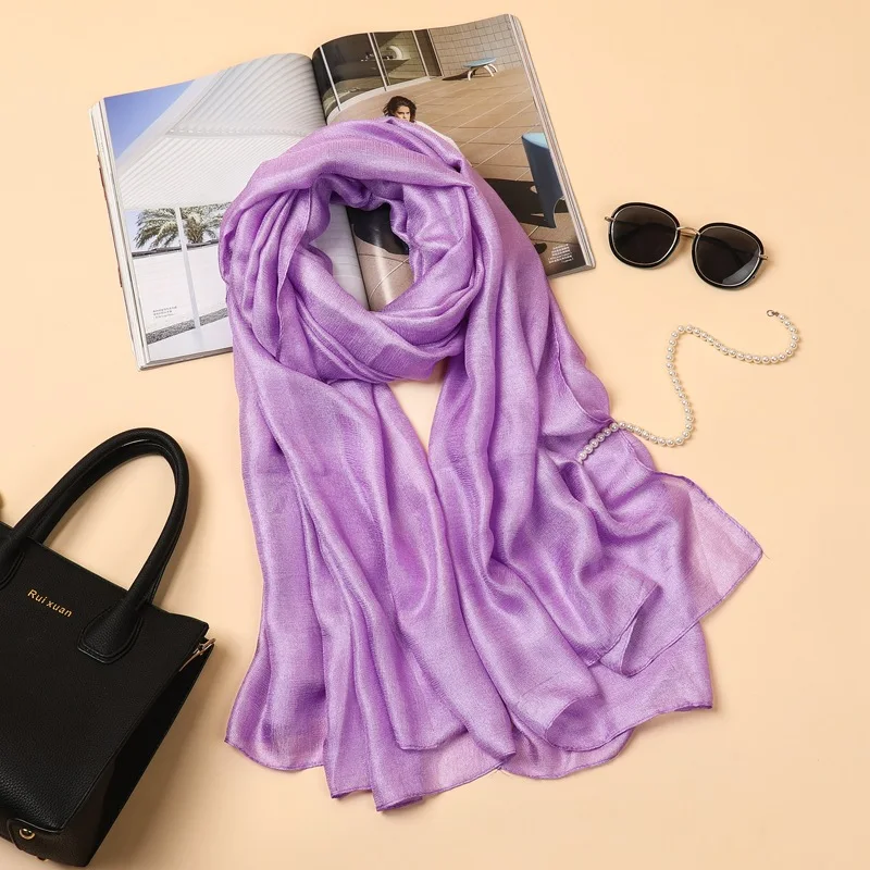 

2019 Silk Scarf Women Patchwork Scarf Chiffon Beach Cover up Shawl Sarong Foulard Femme Echarp Hijab female silk bandana Sjaal